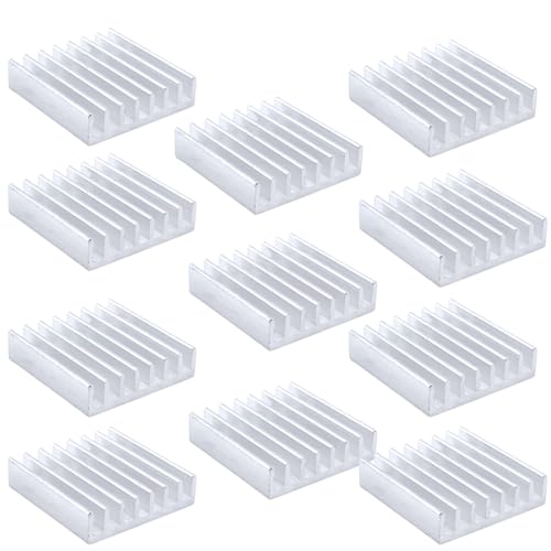 【送料無料】【10個】AQUALOACH ヒートシンク アルミ製 22×22×6mm 両面テープ付き 小型 冷却フィン 放..