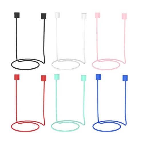 【送料無料】[YANYULI] イヤホンコードホルダー イヤホン ストラップ ネックロープコード 6個セット ア..