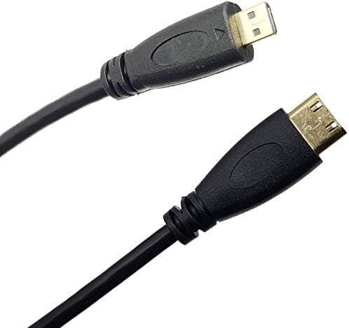 【送料無料】AQQUP マイクロHDMI D-オス-マイクロHDMI C-オスコネクタアダプタケーブルコード（3.3フィート1パック）