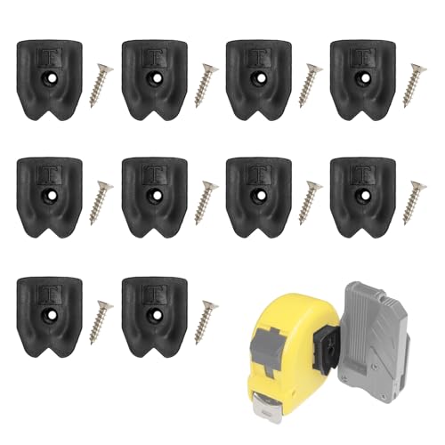 【送料無料】YANYULI 卷尺金具 コンベックスホルダー 10個セット ネジ付き オス金具 スケールホルダー ツールブラケット 工具の落下防止