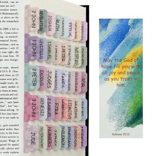 【送料無料】VANRA 聖書タブ 男女兼用 75 ボヘミアンテーマ 聖書インデックスタブ 勉強用 聖書モランデ..