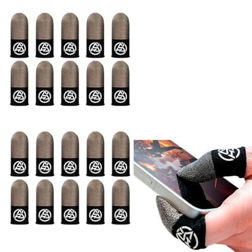 【送料無料】GEJ-Tech ゲーム用指サック 銀繊維 ゲーム 超高感度 指サック スマホ 人差し指 中指 親指