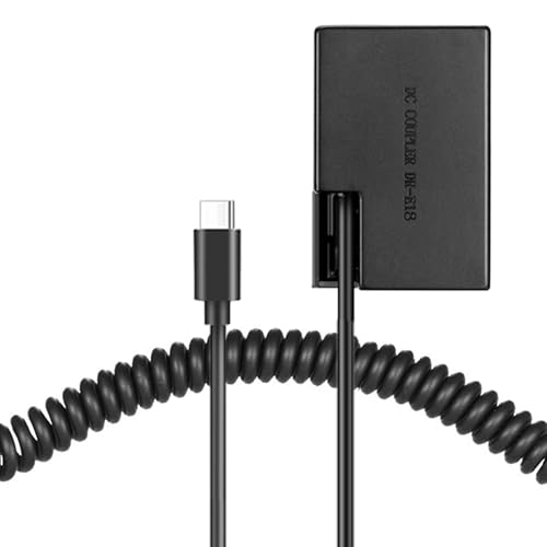 【送料無料】Raeisusp Type-c スプリングケーブル DR-E18 DCカプラー LP-E17 ダミーバッテリーUSB-Cケ..