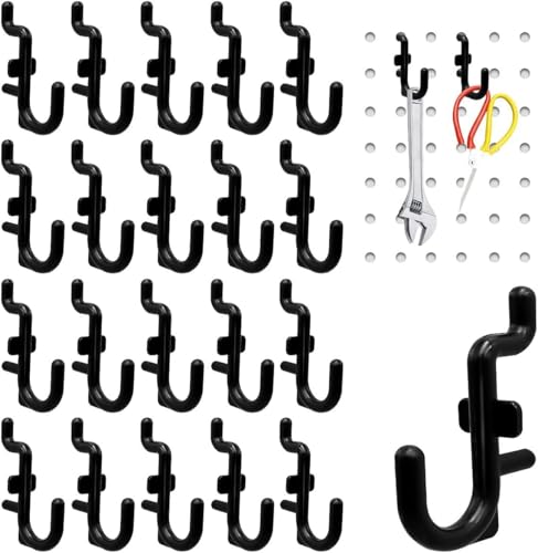 【送料無料】DIFEIUKI ネットフック 有孔ボードフック 50個セット 壁掛け収納 吊下げフック 有孔ボード..