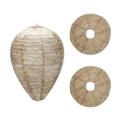 【送料無料】Mikankawa ダミー蜂の巣 蜂よけ スズメバチ予防 3個入 紙製品 蜂避けグッズ  ...