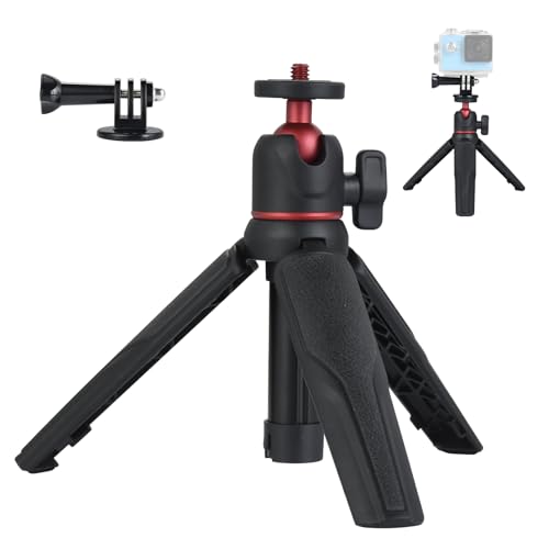 【送料無料】UTEBIT ミニ三脚 4段伸縮 カメラ 三脚 コンパクト 最大高30cm 耐荷重1kg 超軽量128g 360°..