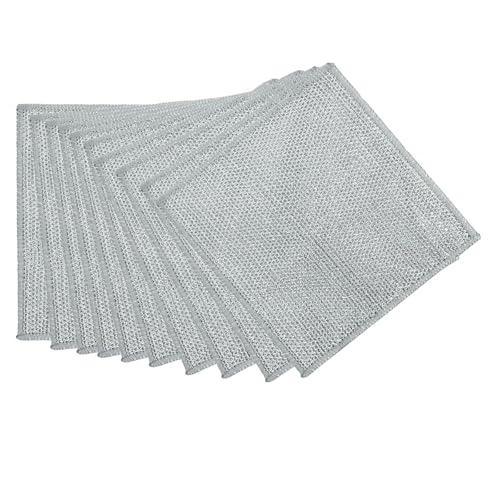 【送料無料】FUYUERO 【両面・二重効果】竹炭布金属ワイヤーディッシュクロス、金属繊維ディッシュクロ..