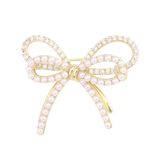 【送料無料】FASELE ブローチ リボンブローチ パールブローチ レディース スーツ ジャケット アクセサ..