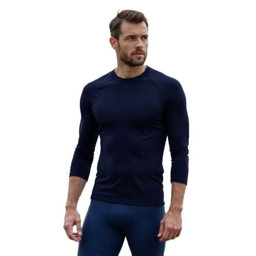 【送料無料】[Sillictor] オールシーズンインナー 7分袖 メンズ 丸首 コンプレッションウ ...