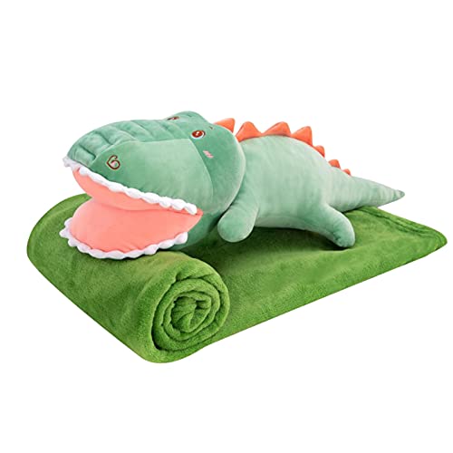 【送料無料】(APOSITV)ワニ ブランケット ぬいぐるみ ひざ掛け 収納 抱き枕 癒し系 ふわふわ やわらか ..