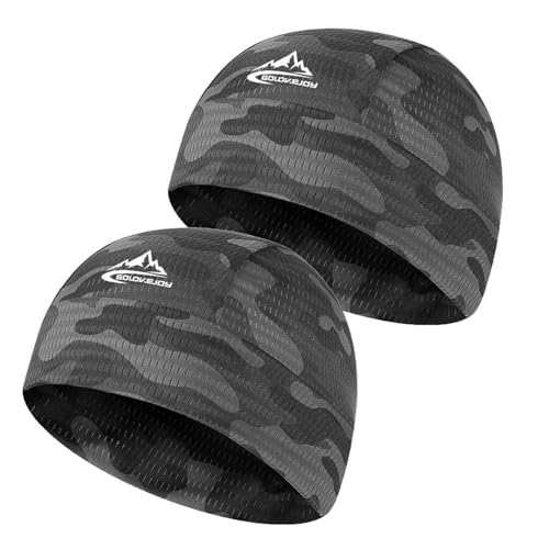 【送料無料】[LEZOOY] インナーキャップ 夏用 冷却サイクリング 2枚組 バンダナキャップ 防風 薄型 吸..