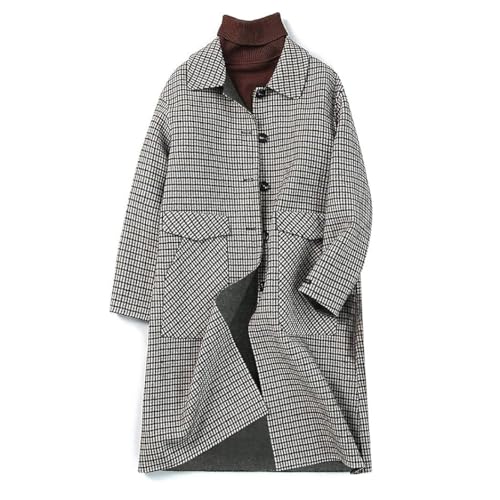 【送料無料】[ANMIDA] アンミダ ロングコート ウールコート チェスターコート アウター コート トレンチコート スプリングコート モッズコート レディース ロング 千鳥柄 秋冬