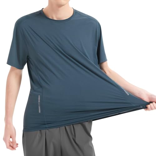 【送料無料】[THREEGUN] tシャツ メンズ 冷感 半袖 大きいサイズ ゆったり ラッシュガード スポーツシャツ 半袖tシャツ 水着 スイム 吸汗速乾 UVカット