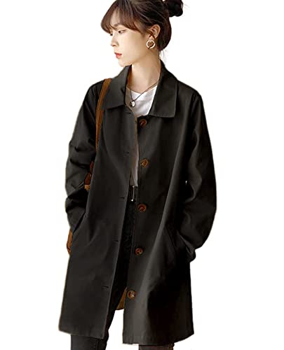 【送料無料】[TASOGARA] レディース トレンチコート, ロング丈, 薄手, ゆったり, 春秋用アウター, シンプルデザイン