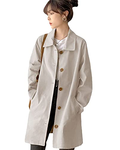【送料無料】[TASOGARA] レディース トレンチコート スプリングコート ロングコート アウター ロング 薄手 裏地あり 着痩せ おしゃれ シンプル ゆったり 大きいサイズ 無地 通勤 春 秋