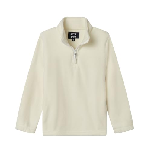 【送料無料】[LSMUDKINGDOM] フリースジャケット キッズ ハーフジップ プルオーバー 子供 アウトドア シャツ 保温 防寒 男女兼用