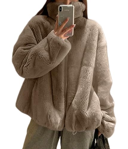 【送料無料】[Minesam] ファーコート レディース エコファー コート ふわふわ モコモコ コート ボアパーカー 冬 アウター 防寒 ジャケット 暖かい