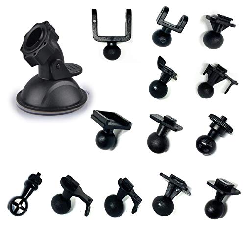 【送料無料】ShipeeKin ドライブレコーダー ホルダー 車載車両レコーダー吸盤ブラケットと13種類のジョイント ワンタッチ で 脱着可能 取付ブラケット 車にアクションカム/GPS/カーナビ等を固定