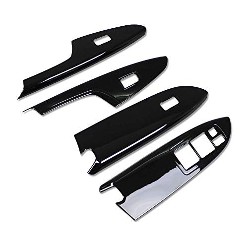 【送料無料】RUIQ 三菱 エクリプスクロス 専用 内装 艶消しニッケルメッキドア ウィンドウ ボタン スイッチ パネル カバー ガーニッシュ Mitsubishi Eclipse Cross 2018〜 専用 設計