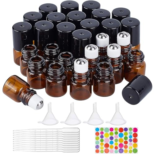 【送料無料】BENECREAT アロマボトル カラスアロマ瓶 スチールボール瓶 アロマオイル用瓶 香水用瓶 ミ..