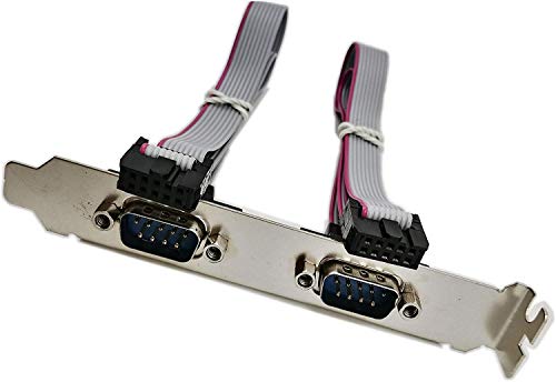 【送料無料】SinLoon デュアル DB9 IDC 10ピン ケーブル ブラケット パネル付き 10 x IDC ソケット デ..