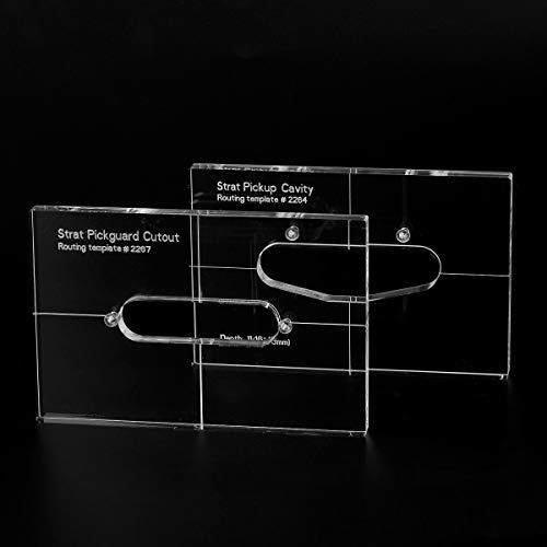 【送料無料】Musiclily Pro CNC 正確なアクリルシングルコイルピックアップルーティングテンプレート