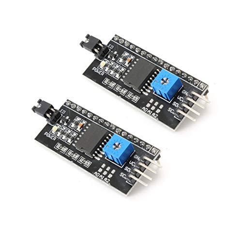 【送料無料】KKHMF 2個 IIC/I2C/TWI シリアルインタフェースボードモジュール1602 2004 LCDディスプレ..