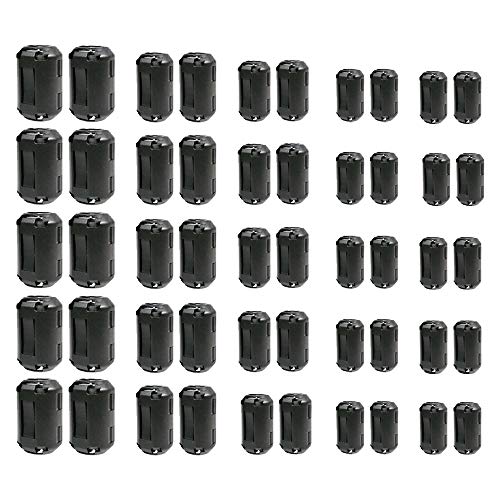 【送料無料】Smilerain50個セット フェライトコア ノイズフィルター ノイズ対策 ノイズ除去 フェライト..