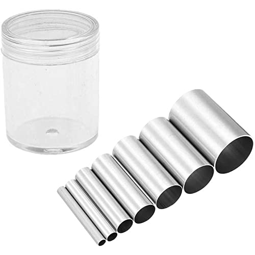 【送料無料】Kingsie 粘土カッター 7個セット ミニ 丸型 カッター 円形 抜き型 金型 陶器 陶芸 ケーキ ..