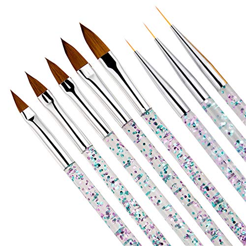 【送料無料】Kingsie ネイルブラシ 8本セット スカルプネイルブラシ ネイル筆 極細 ライナーブラシ ネ..