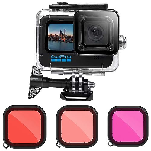 【送料無料】Kiowon GoPro 12 11 10 9用 ダイビングハウジング GoPro HERO12 HERO11 HERO10 HERO9対応 ..