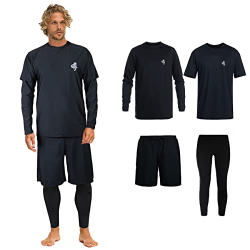 【送料無料】【ARMOTO】ラッシュガード メンズ 水着 長袖 パーカー レギンス サーフパンツ フィットネ..