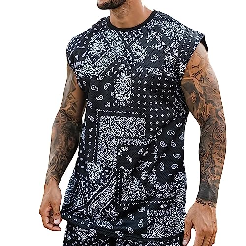 【送料無料】[KULIXI] タンクトップ メンズ トレーニング ノースリーブ ボディビル 筋トレ ジム カシュ..