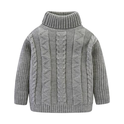 【送料無料】[LittleSpring] セーター キッズ ケーブル ニット タートルネック 無地 秋冬 子供服 男の..