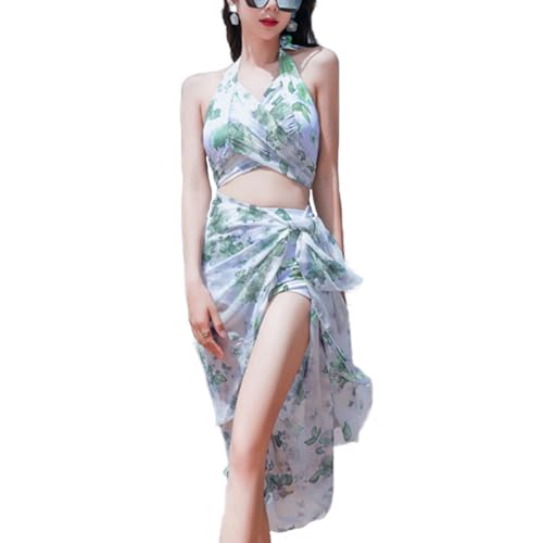 【送料無料】[MlleeSSeeldyTRC] 水着 レディース ビキニ 3点セット 体型カバー 花柄 水着 ラッシュガード パット付き 可愛い セパレート セクシー 露出控えめ セットアップ 韓国 かわいい ファション 着痩せ 快適 速乾 温泉 海水浴 旅行