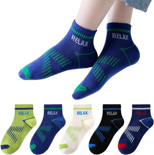 【送料無料】[InSomila] [インソミラ] キッズ 靴下 ボーイズ 子供 5足セット カラフル メッシュ 可愛い..