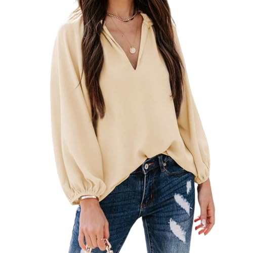 【送料無料】[MlleeSSeeldyTRC] ブラウス レディース 長袖 シャツ Vネック ワイシャツ フリル トップス..