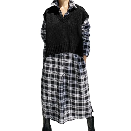 【送料無料】[7-livehouse] ワンピース シャツワンピース レディース チュニック チェックワンピース ..