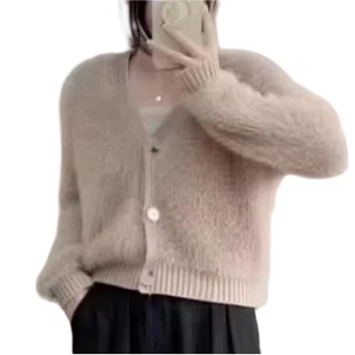 【送料無料】[Pullocardi] カーディガン レディース vネック 長袖 3つのボタン付き カラーコンビネーシ..