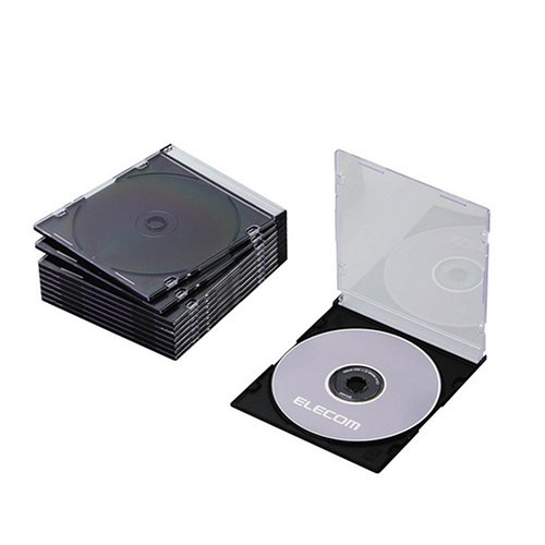 【送料無料】【2006年モデル】ELECOM スリムCD/DVDケース CCD-017BK
