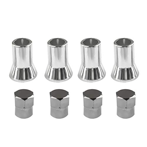 【送料無料】ButyYI 8個 TPMS タイヤ バルブステム キャップ スリーブ カバー トップキ ...