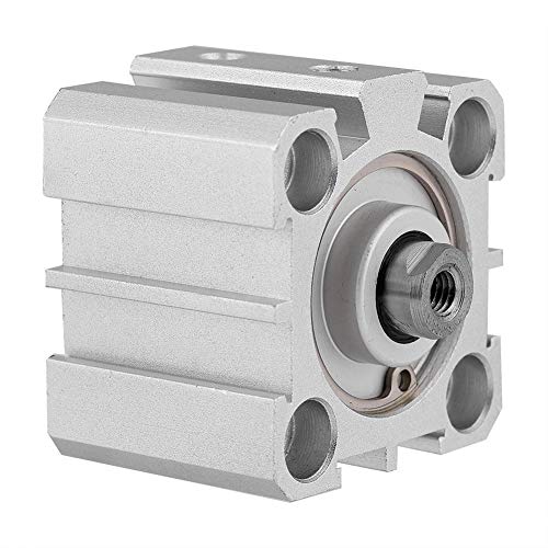 【送料無料】Walfront コンパクト アルミ空気圧エアシリンダー ラウンド ボディ 複動 25mm ボア10mm ス..