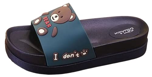 【送料無料】[aspersio] [アスペルシオ] 可愛い くま 厚底 サンダル カラフル デザイン ビーチサンダル..