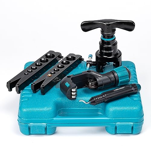 【送料無料】LIBRATON フレアツール 偏芯式フレアリングツール フレア加工ツール エアコン配管工具 φ1/..