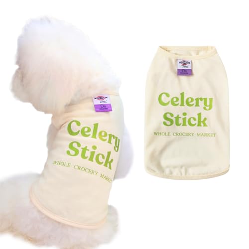 【送料無料】AmzBarley 犬 服 春夏 Tシャツ タンクトップ 綿 英字プリント 丸首 袖なし 犬の服 シャツ ..