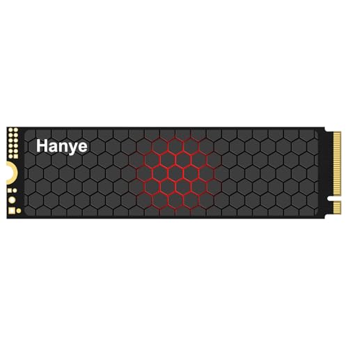 【送料無料】Hanye E500P 内蔵SSD PCIe Gen5 M.2 NVMe 2280 DRAM搭載 超高速読込14200MB/s書込13400MB/..