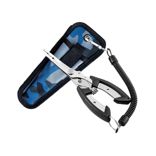 【送料無料】Mikankawa フィッシングプライヤー 釣りペンチ 釣り糸カッター PEライン切り 針外し ステ..