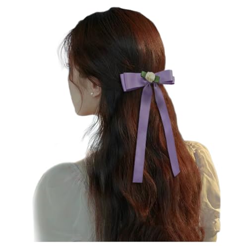 【送料無料】FASELE ヘアクリップ バレッタ ヘアリボン 蝶結び リボン 森ガール 一字クリップ 優しい ..