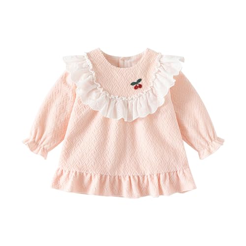 【送料無料】[Baby koi] ベビー服子供服女の子洋服春秋長袖ワンピーススカーガールズカジュアル普段着新生児ドレス結婚式お宮参り七五三バースデー贈り物ギフト(4)