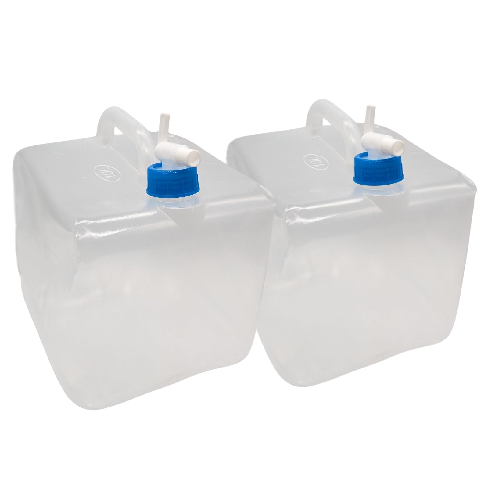 【送料無料】(APOSITV)ウォータータンク ポリタンク 10l 折り畳み 蛇口 水 防災 アウトドア 2個セット